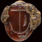 A late roman carnelian intaglio. Christological emblem.