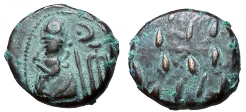 Kings of Elymais, Phraates, Early to mid 2nd Century AD
AE Drachm, 15mm, 3.87 g...