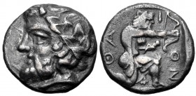 Isles off Thrace, Thasos, 390 - 335 BC, Silver Drachm