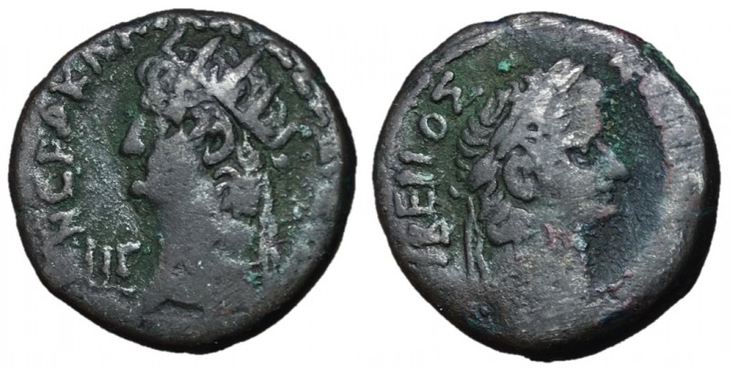 Nero, with Tiberius, 54 - 68 AD
Billon Tetradrachm, Egypt, Alexandria Mint, 25m...