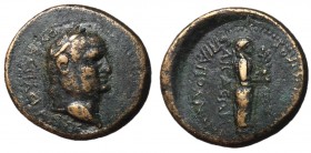 Vespasian, 69 - 79 AD, AE20, Aeolis, Aegae, Rare