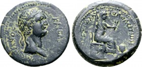 Domitian, 81 - 96 AD, AE24 of Flaviopolis, with Tyche