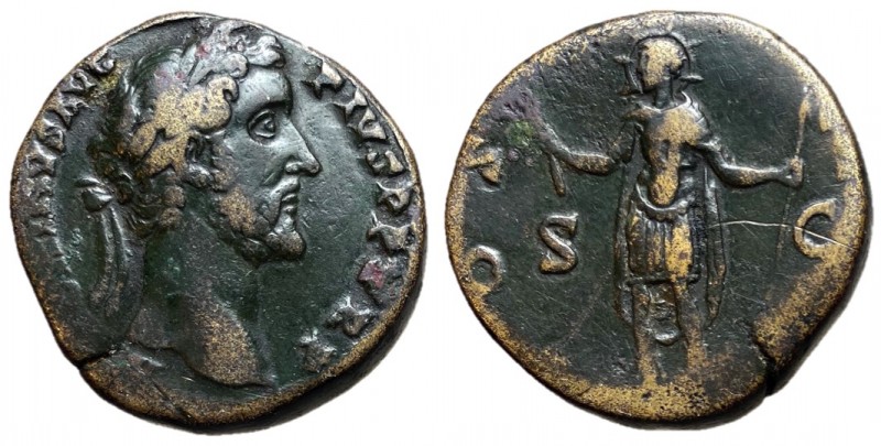 Antoninus Pius, 138 - 161 AD AE Sestertius, Rome Mint, 30mm, 26.94 grams Obverse...