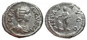 Julia Domna, 200 - 207 AD, Silver Denarius, Pietas