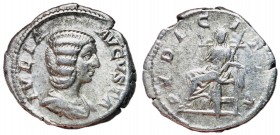 Julia Domna, 193 - 217 AD, Silver Denarius, Pudicitia