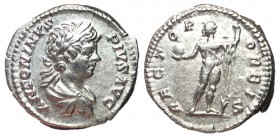 Caracalla, 198 - 217 AD, Silver Denarius with Sol