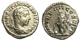 Caracalla, 198 - 217 AD, Silver Denarius, Providentia
