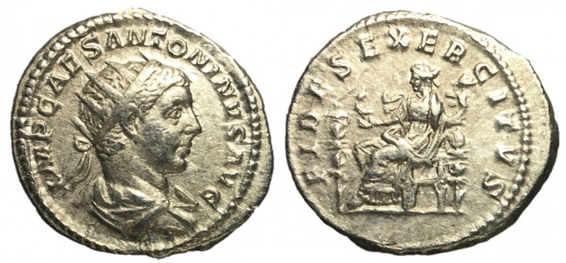 Elagabalus, 218 - 222 AD
Silver Antoninianus, Rome Mint, 23mm, 4.56 grams
Obve...