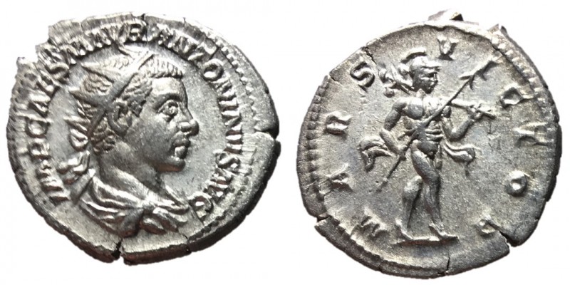 Elagabalus, 218 - 222 AD
Silver Antoninianus, Rome Mint, 23mm, 4.10 grams
Obve...