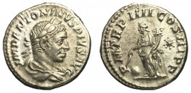 Elagabalus, 218 - 222 AD, Silver Denarius, Providentia