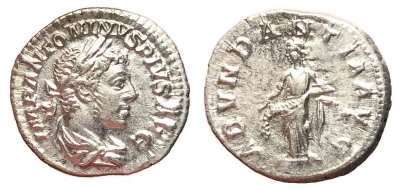 Elagabalus, 218 - 222 AD
Silver Denarius, Rome Mint, 19mm, 3.32 grams
Obverse:...