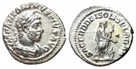 Elagabalus, 218 - 222 AD, Silver Denarius, Zombie Emperor!