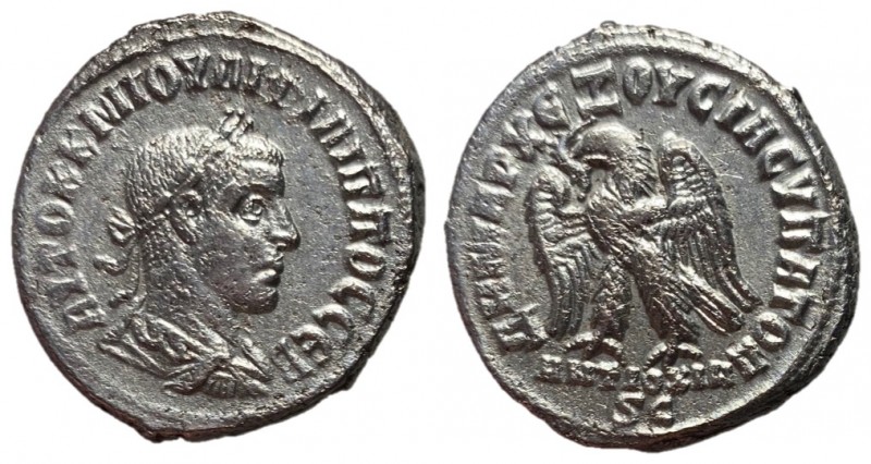 Philip II, 247 - 249 AD
Billon Tetradrachm, Seleucis & Pieria, Antioch Mint, 27...