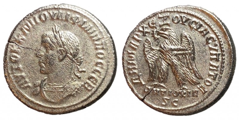 Philip II, 247 - 249 AD
Billon Tetradrachm, Seleucis & Pieria, Antioch Mint, 28...