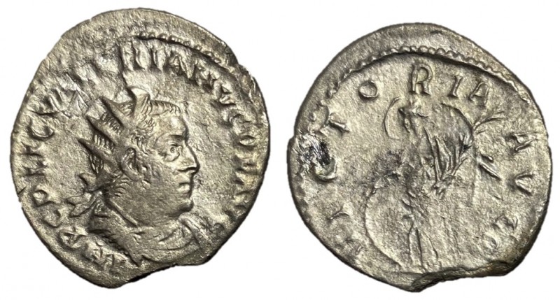 Valerian I, 253 - 260 AD, Silver Antoninianus, Rome Mint, 23mm, 2.20 grams
Obve...