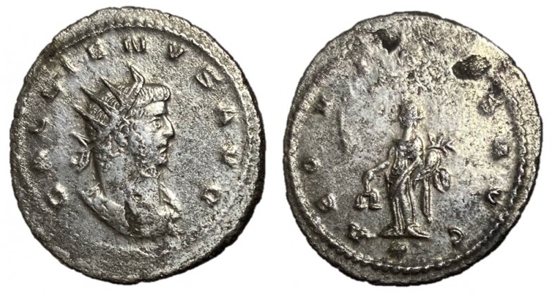 Gallienus, 253 - 268 AD
Billon Antoninianus, Antioch Mint, 23mm, 3.47 grams
Ob...