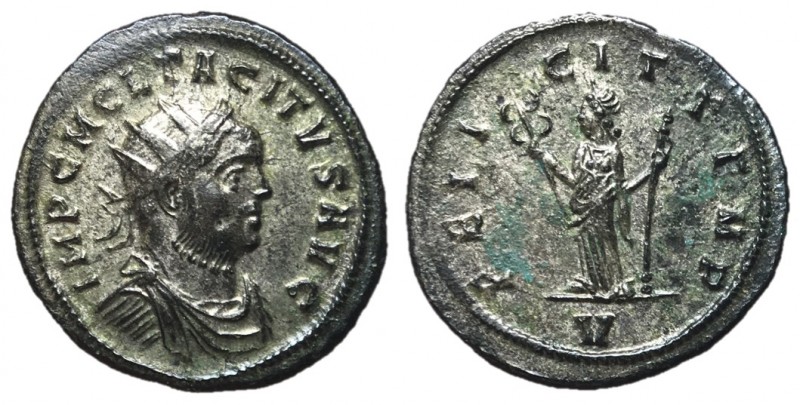 Tacitus, 275 - 276 AD
AE Antonininus, Ticinum Mint, 22mm, 3.26 grams
Obverse: ...