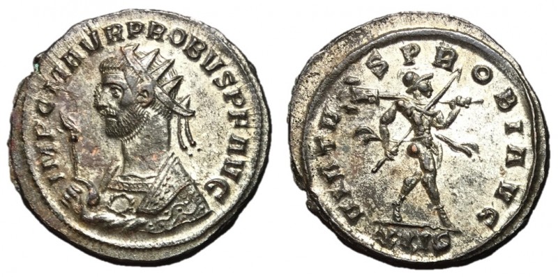 Probus, 276 - 282 AD
AE Antoninianus, Serdica Mint, 24mm, 3.69 grams
Obverse: ...