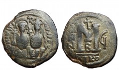 Justin II with Sophia, 565 - 578 AD, 30mm Follis of Nicomedia