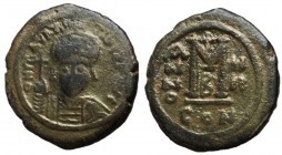 Maurice Tiberius, 582 - 602 AD, 29mm Follis of Constantinople