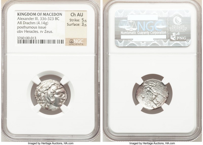 MACEDONIAN KINGDOM. Alexander III the Great (336-323 BC). AR drachm (20mm, 4.14 ...