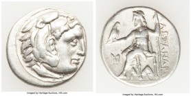 MACEDONIAN KINGDOM. Alexander III the Great (336-323 BC). AR drachm (18mm, 4.17 gm, 12h). VF. Posthumous issue of Abydus, ca. 310-301 BC. Head of Hera...