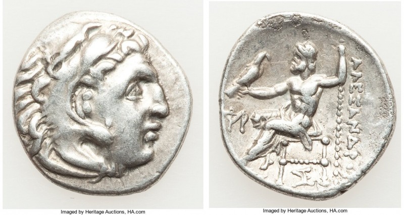 MACEDONIAN KINGDOM. Alexander III the Great (336-323 BC). AR drachm (20mm, 4.28 ...