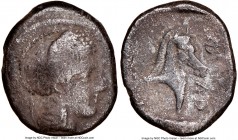 THESSALY. Pharsalus. Ca. 450-350 BC. AR hemidrachm (15mm, 2.70 gm, 7h). NGC Fine, scratches. Ca. 440-420 BC. Head of Athena right, wearing crested Att...