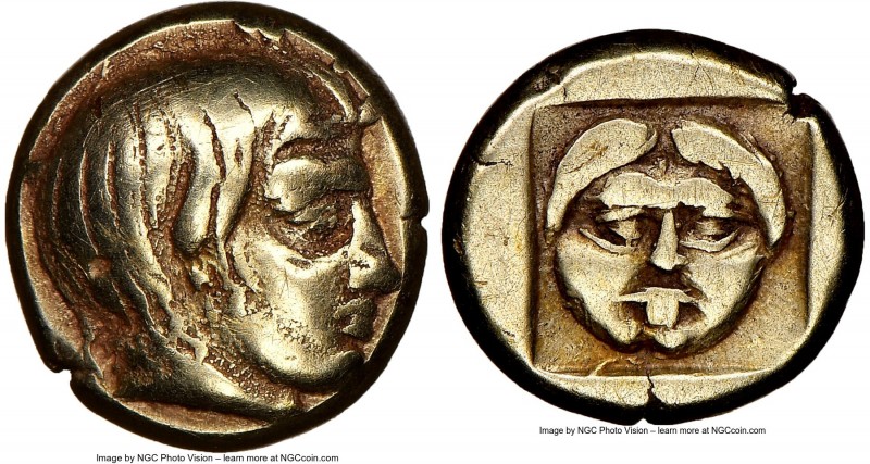 LESBOS. Mytilene. Ca. 454-427 BC. EL sixth-stater or hecte (11mm, 3h). NGC VF, b...