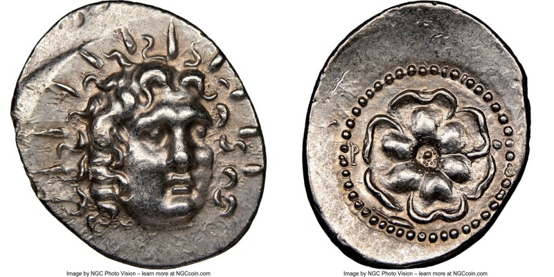 CARIAN ISLANDS. Rhodes. Ca. 84-30 BC. AR drachm (27mm, 4.17 gm, 12h). NGC Choice...
