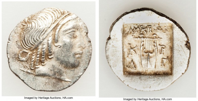LYCIAN LEAGUE. Cragus. Ca. 32-30 BC. AR hemidrachm (15mm, 1.88 gm, 1h). AU. Seri...
