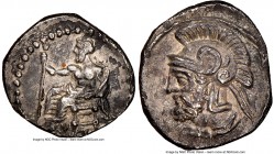 CILICIA. Tarsus. Pharnabazus, as Satrap (380-374/3 BC). AR obol (11mm, 8h). NGC Choice XF. Ca. 380-379 BC. Ba'altars seated left, scepter surmounted b...