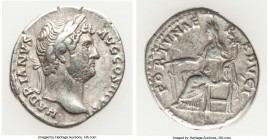 Hadrian (AD 117-138). AR denarius (18mm, 3.33 gm, 6h). Choice VF. Rome, ca. AD 130. HADRIANVS AVG COS III P P, laureate head of Hadrian right / FORTVN...