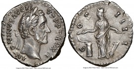 Antoninus Pius (AD 138-161). AR denarius (18mm, 5h). NGC Choice XF. Rome, AD 148-149. ANTONINVS AVG PIVS P P TR P XII, laureate head of Antoninus Pius...