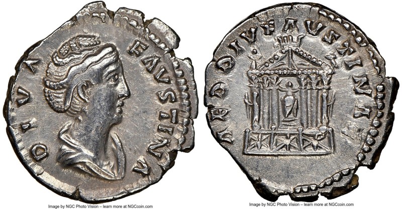 Diva Faustina Senior (AD 138-140/1). AR denarius (19mm, 4h). NGC Choice VF. Rome...