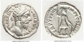 Marcus Aurelius (AD 161-180). AR denarius (20mm, 3.08 gm, 6h). VF. Rome, AD 163-164. M AVREL ANT-ONINVS AVG, laureate head of Marcus right / TR P XXXI...