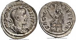 Gordian III (AD 238-244). AR denarius (20mm, 2.87 gm, 7h). NGC MS 5/5 - 4/5. Rome, ca. AD 241. IMP GORDIANVS PIVS FEL AVG, laureate, draped and cuiras...