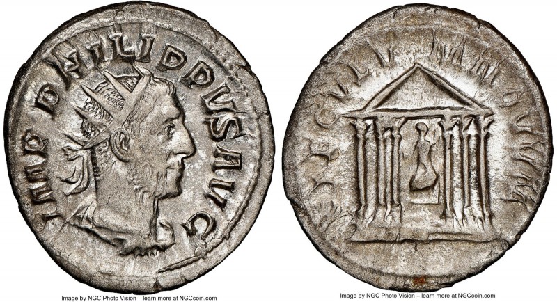 Philip I (AD 244-249). AR antoninianus (23mm, 1h). NGC AU. Rome, AD 248. IMP PHI...