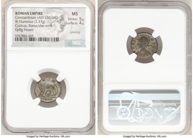 Constantinople Commemorative (ca. AD 330-340). AE3 or BI nummus (17mm, 2.37 gm, ...