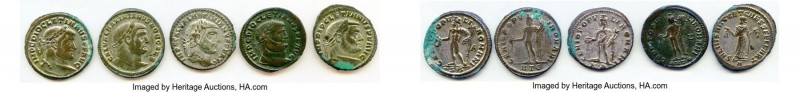 ANCIENT LOTS. Roman Imperial. Tetrarchic Period (AD 3rd-4th centuries). Lot of f...