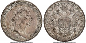 Franz I 1/2 Taler 1834-A AU53 NGC, Vienna mint, KM2156.

HID09801242017

© 2020 Heritage Auctions | All Rights Reserved