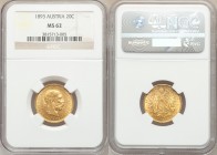 Franz Joseph I gold 20 Corona 1893 MS62 NGC, KM2806. AGW 0.1960 oz.

HID09801242017

© 2020 Heritage Auctions | All Rights Reserved