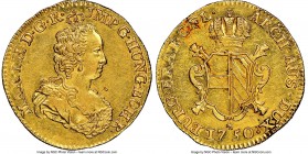 Bruges. Maria Theresa gold 2 Souverain d'Or 1750 UNC Details (Reverse Cleaned) NGC, Bruges mint (lion mm), KM-Unl. 

HID09801242017

© 2020 Herita...