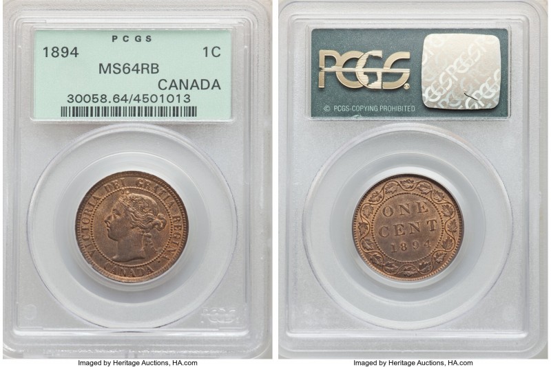 Victoria Cent 1894 MS64 Red and Brown PCGS, London mint, KM7.

HID09801242017...