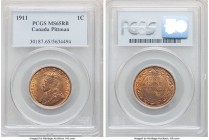 George V Cent 1911 MS65 Red and Brown PCGS, Ottawa mint, KM15. Ex. Pittman Collection

HID09801242017

© 2020 Heritage Auctions | All Rights Reser...
