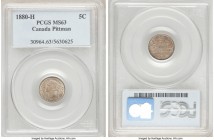 Victoria 5 Cents 1880-H MS63 PCGS, Heaton mint, KM2. Blue-gray and russet toning. Ex. Pittman Collection

HID09801242017

© 2020 Heritage Auctions...