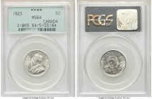 George V 5 Cents 1923 MS64 PCGS, Ottawa mint, KM29. Old green holder. 

HID09801242017

© 2020 Heritage Auctions | All Rights Reserved