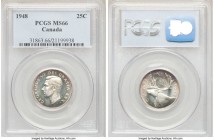 George VI 25 Cents 1948 MS66 PCGS, Royal Canadian mint, KM44. 

HID09801242017

© 2020 Heritage Auctions | All Rights Reserved