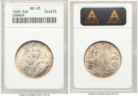 George V 50 Cents 1929 MS63 ANACS, Ottawa mint, KM25a. Lustrous with golden brown toning. 

HID09801242017

© 2020 Heritage Auctions | All Rights ...