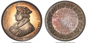 Hamburg. Free City silver Specimen "Johannes Bugenhagen Reformer" Medal 1829 SP64+ PCGS Gaed-2046. By C. Pfeuffer. IO BUGENHAGEN POMERAN THEOL DOCT ET...